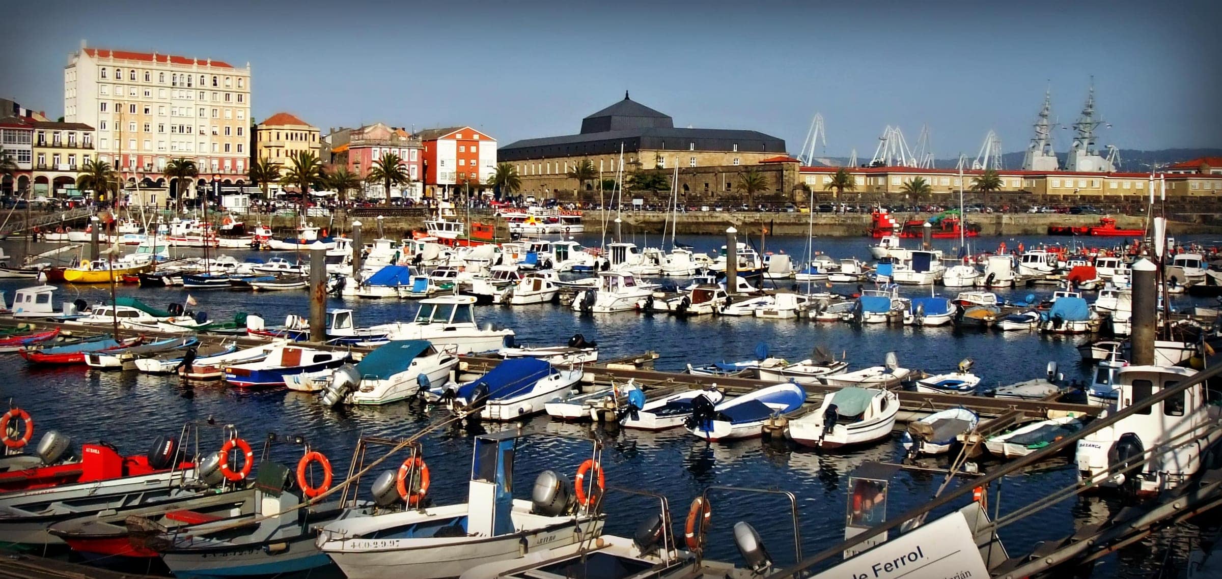 Puerto de Curuxeiras en Ferrol, donde arranca el Camino Inglés