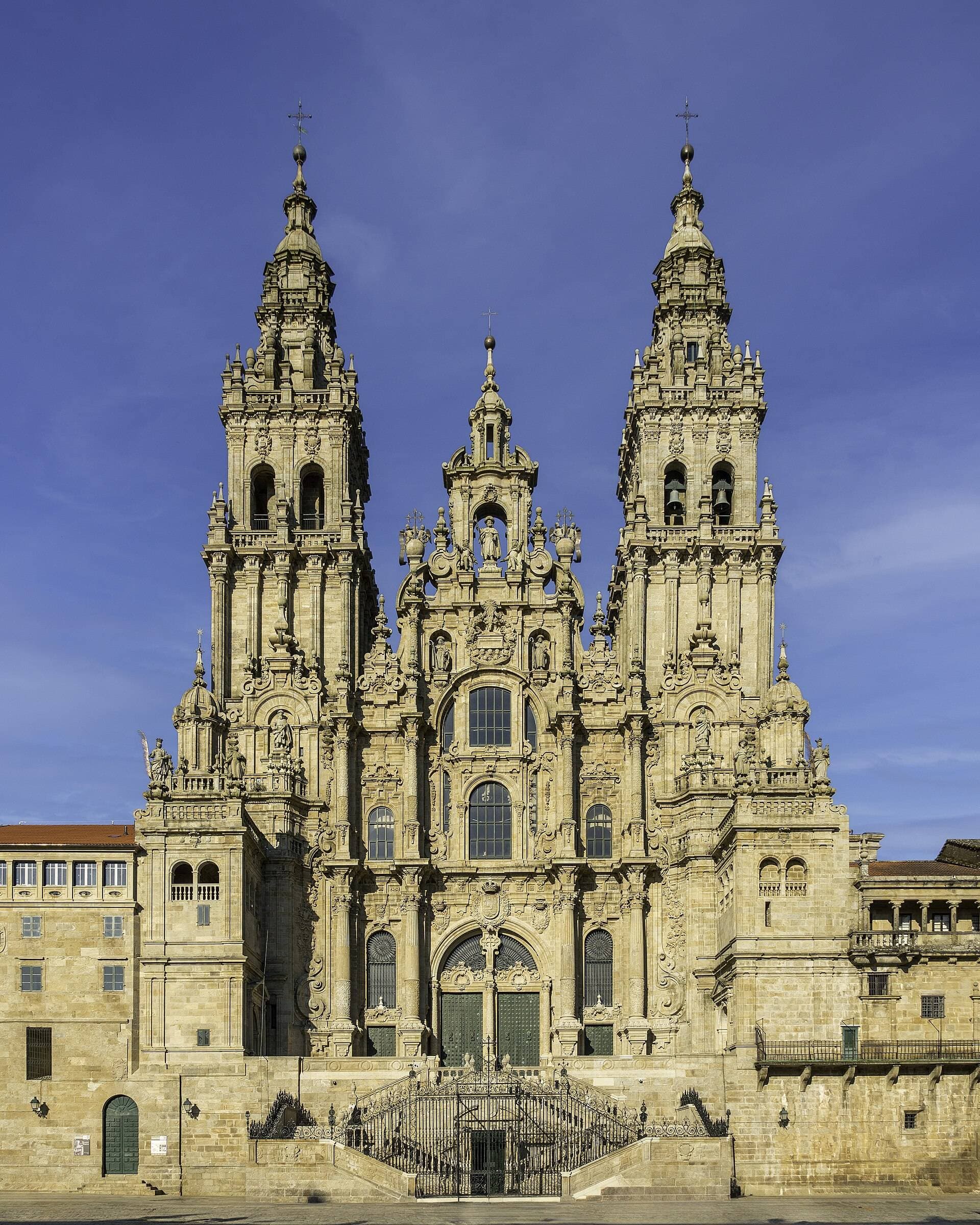 Fachada del Obradoiro de la Catedral de Santiago de Compostela