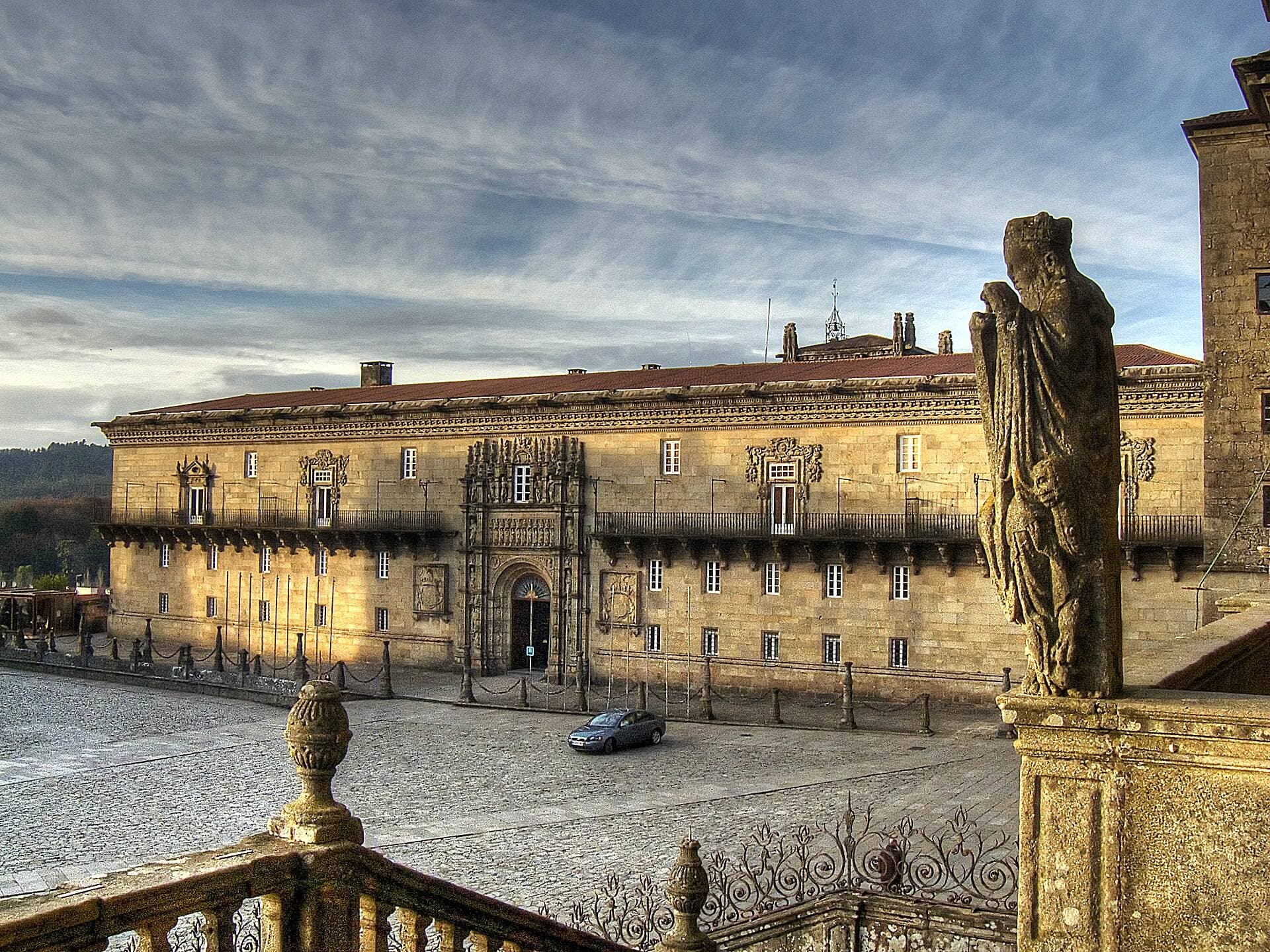 Hostal dos Reis Católicos en la Praza do Obradoiro, Santiago de Compostela
