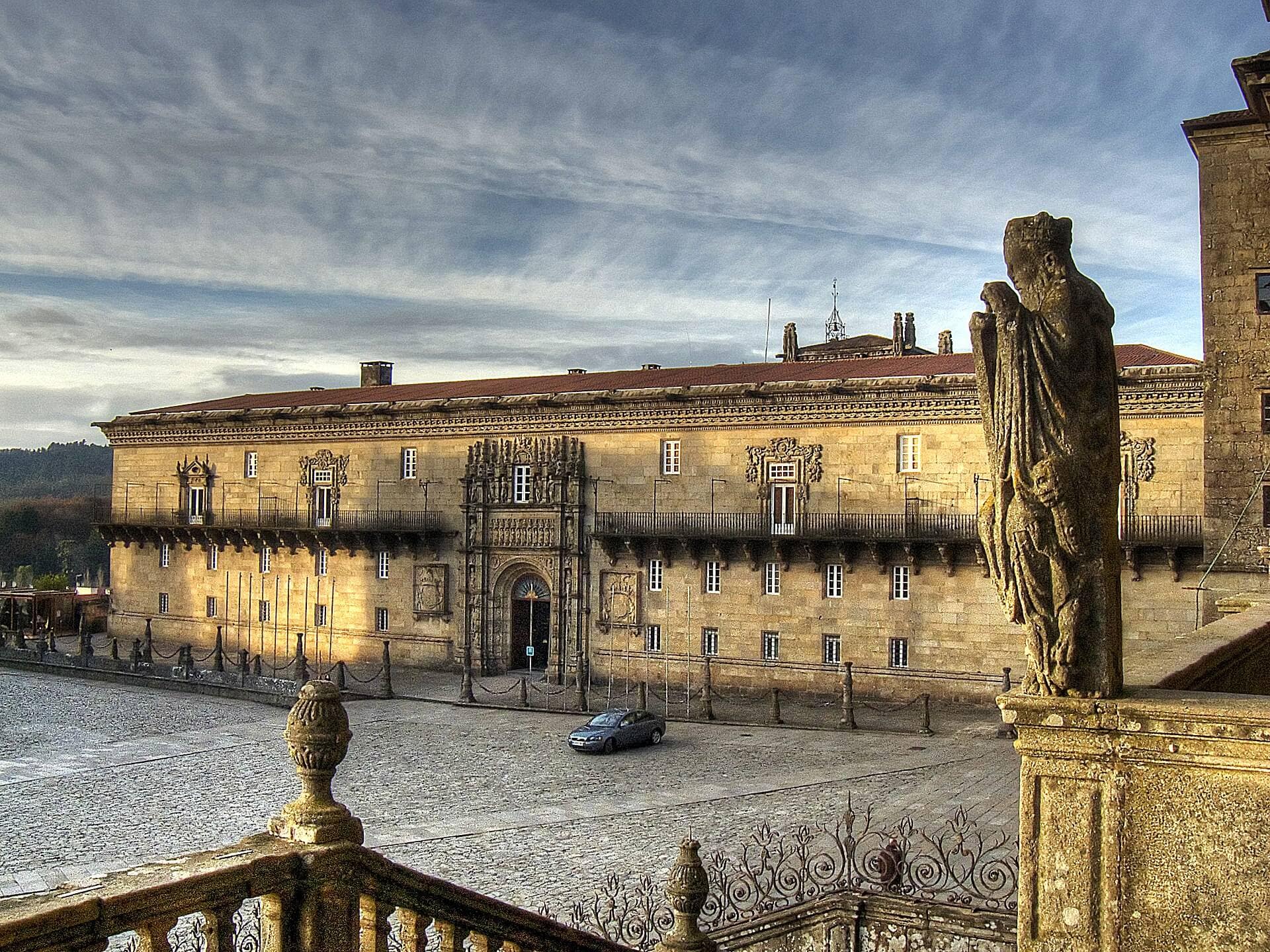 Hostal dos Reis Católicos en la Praza do Obradoiro, Santiago de Compostela
